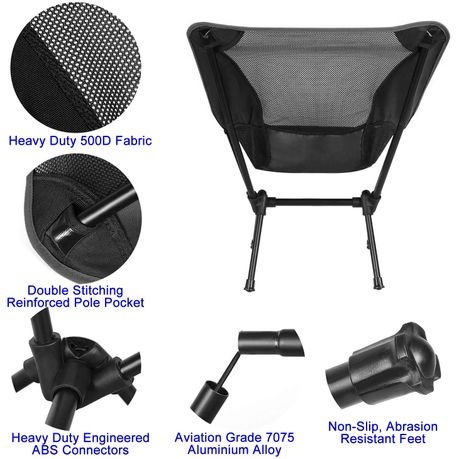 5by5 Ultralight Compact Camping Seat (With Aircraft Grade Aluminium Frame) - Image 4